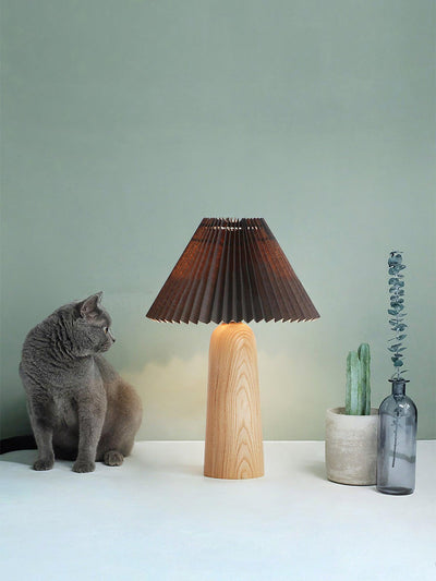 Sylineria Minimalist Wood Table Lamp