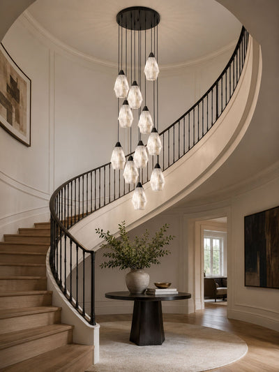Aurevin Alabaster Cluster Chandelier