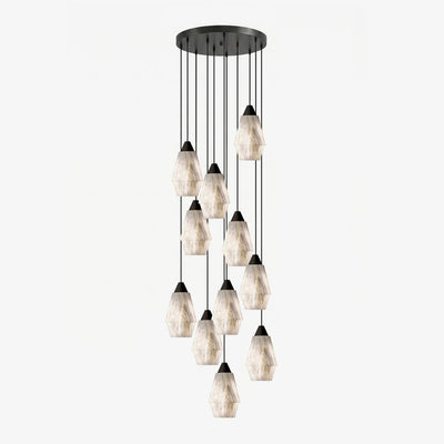 Aurevin Alabaster Cluster Chandelier