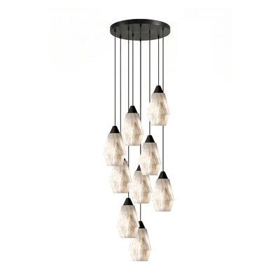 Aurevin Alabaster Cluster Chandelier
