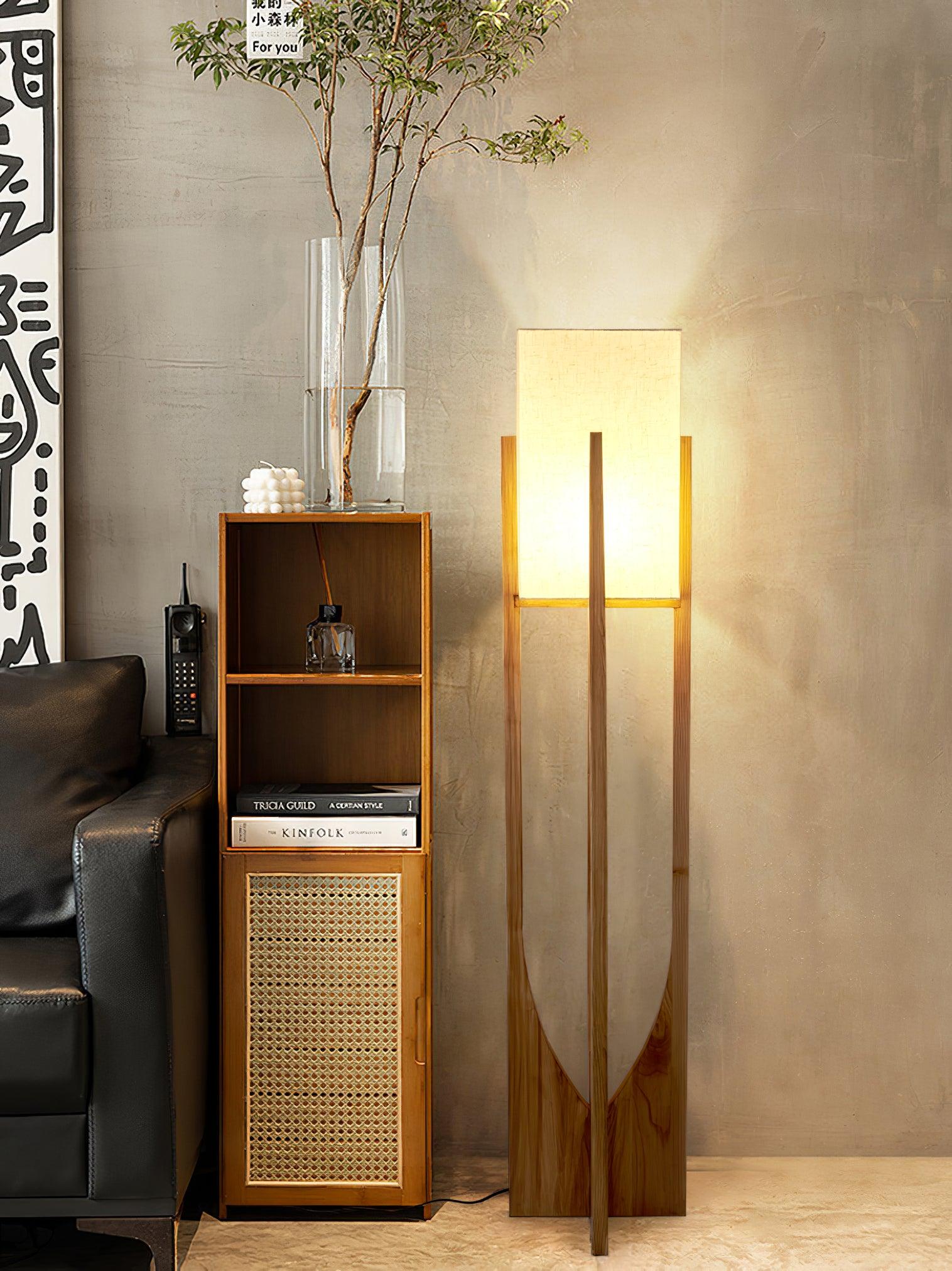 Syleia Floor Lamp Wood Modern