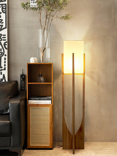 Syleia Floor Lamp Wood Modern