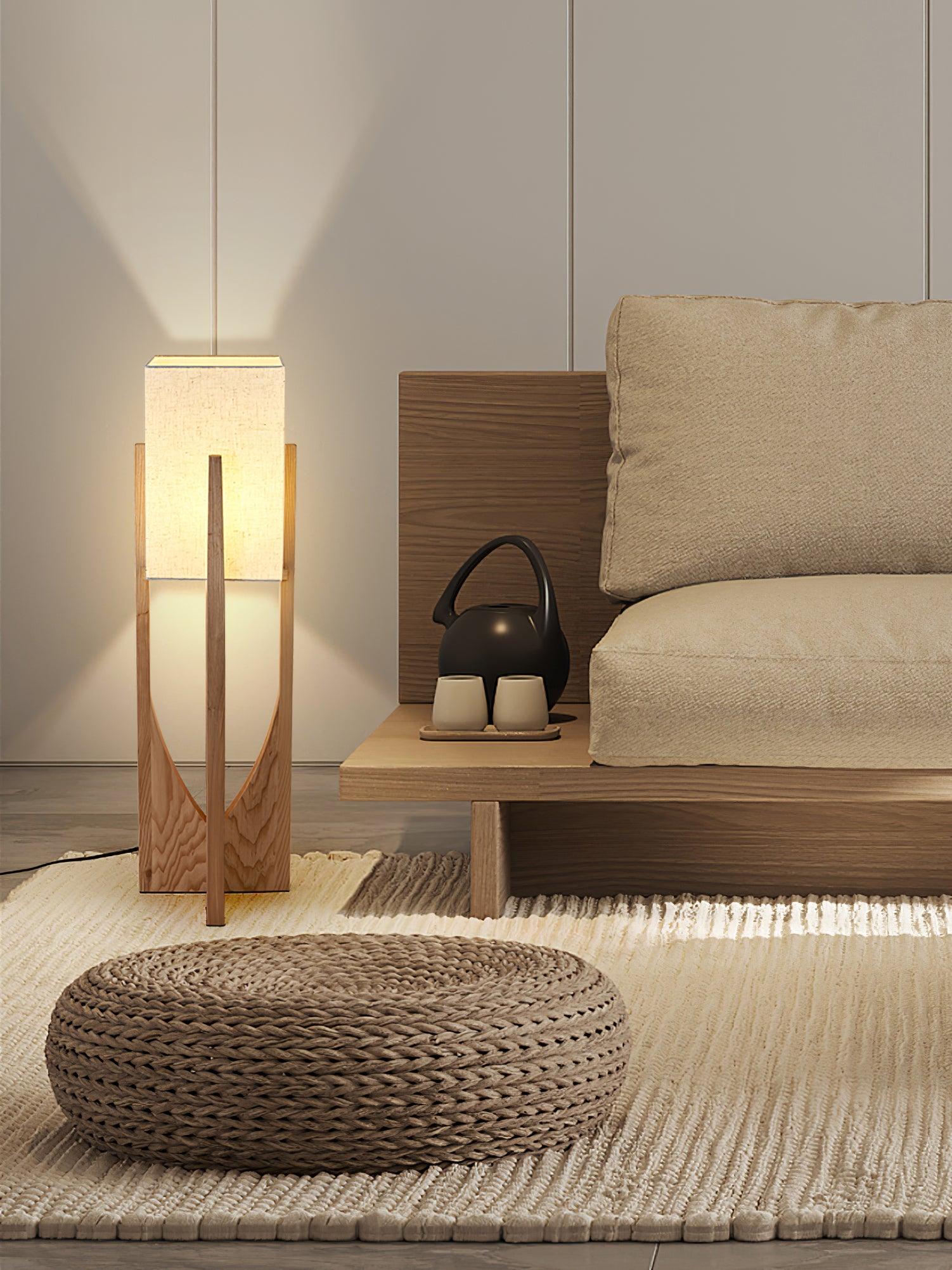 Syleia Floor Lamp Wood Modern