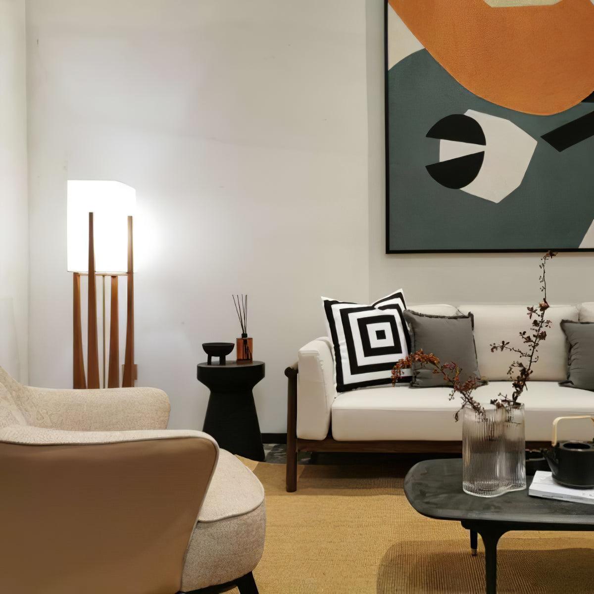 Syleia Floor Lamp Wood Modern