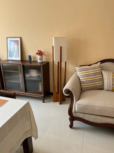 Syleia Floor Lamp Wood Modern