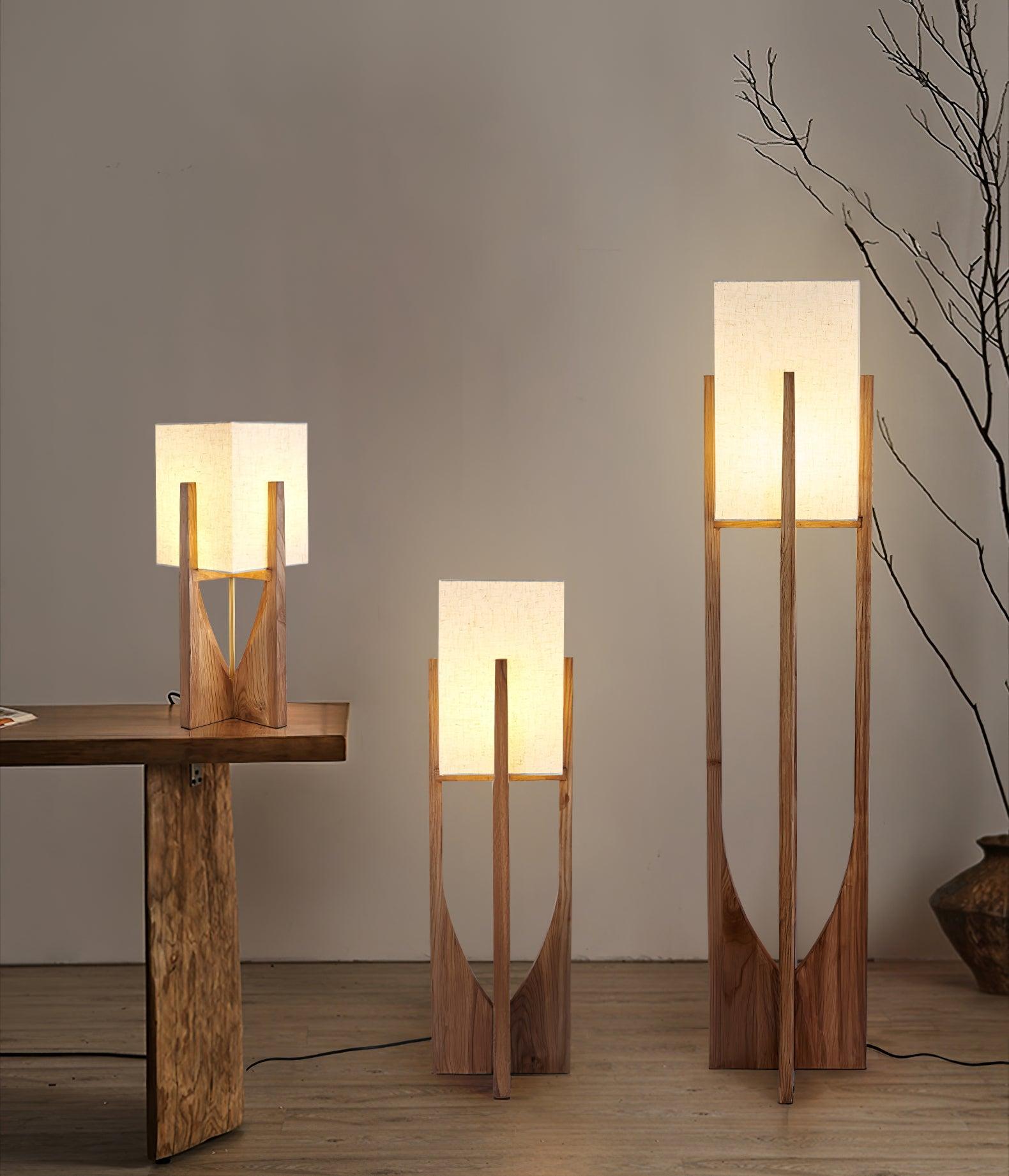Syleia Floor Lamp Wood Modern
