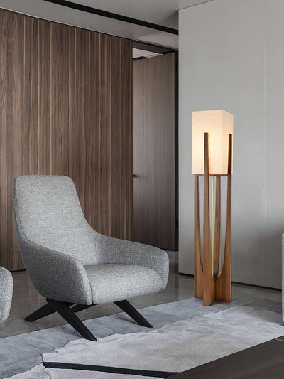 Syleia Floor Lamp Wood Modern