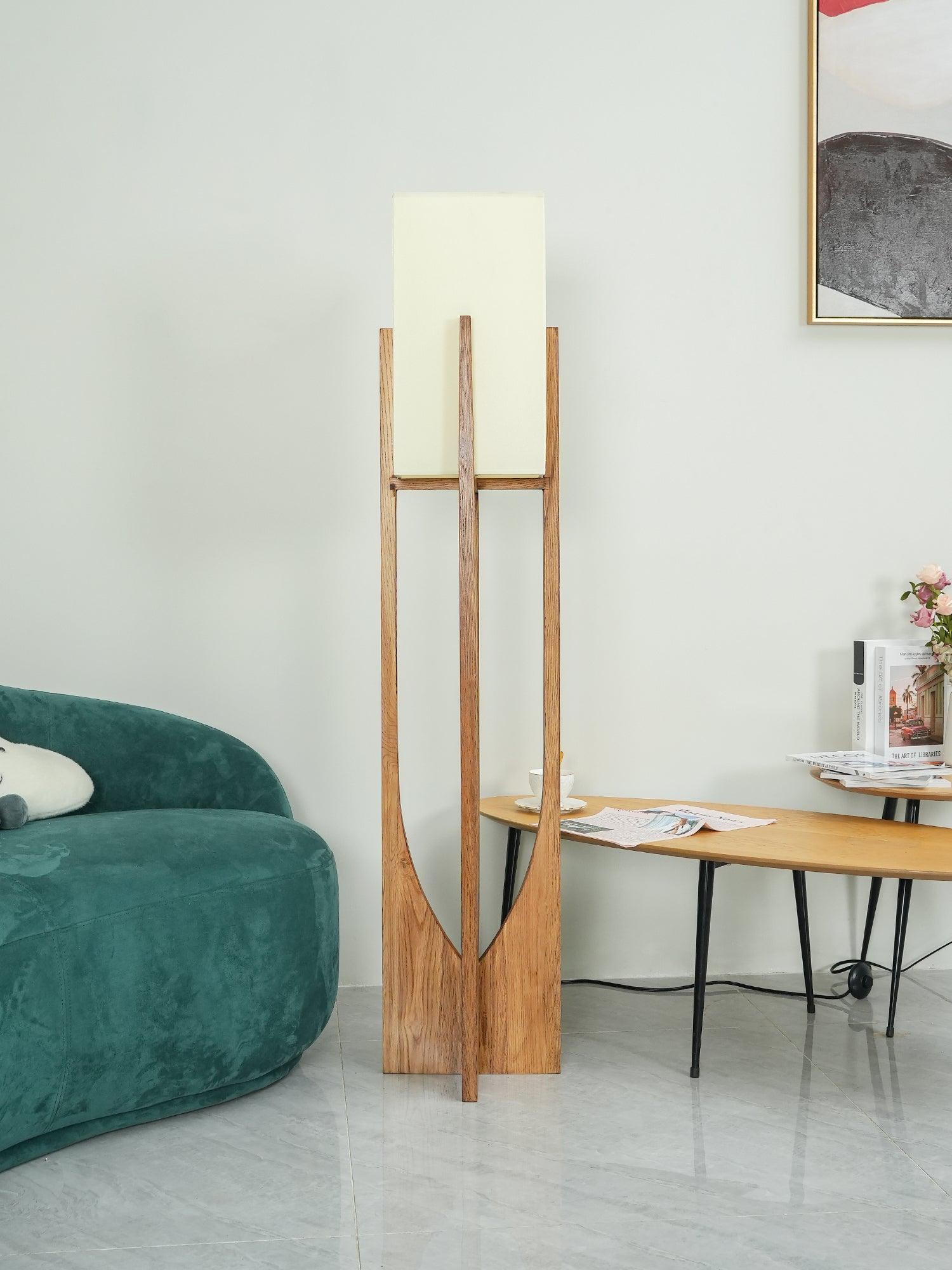 Syleia Floor Lamp Wood Modern
