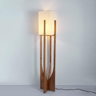 Syleia Floor Lamp Wood Modern