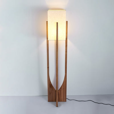 Syleia Floor Lamp Wood Modern