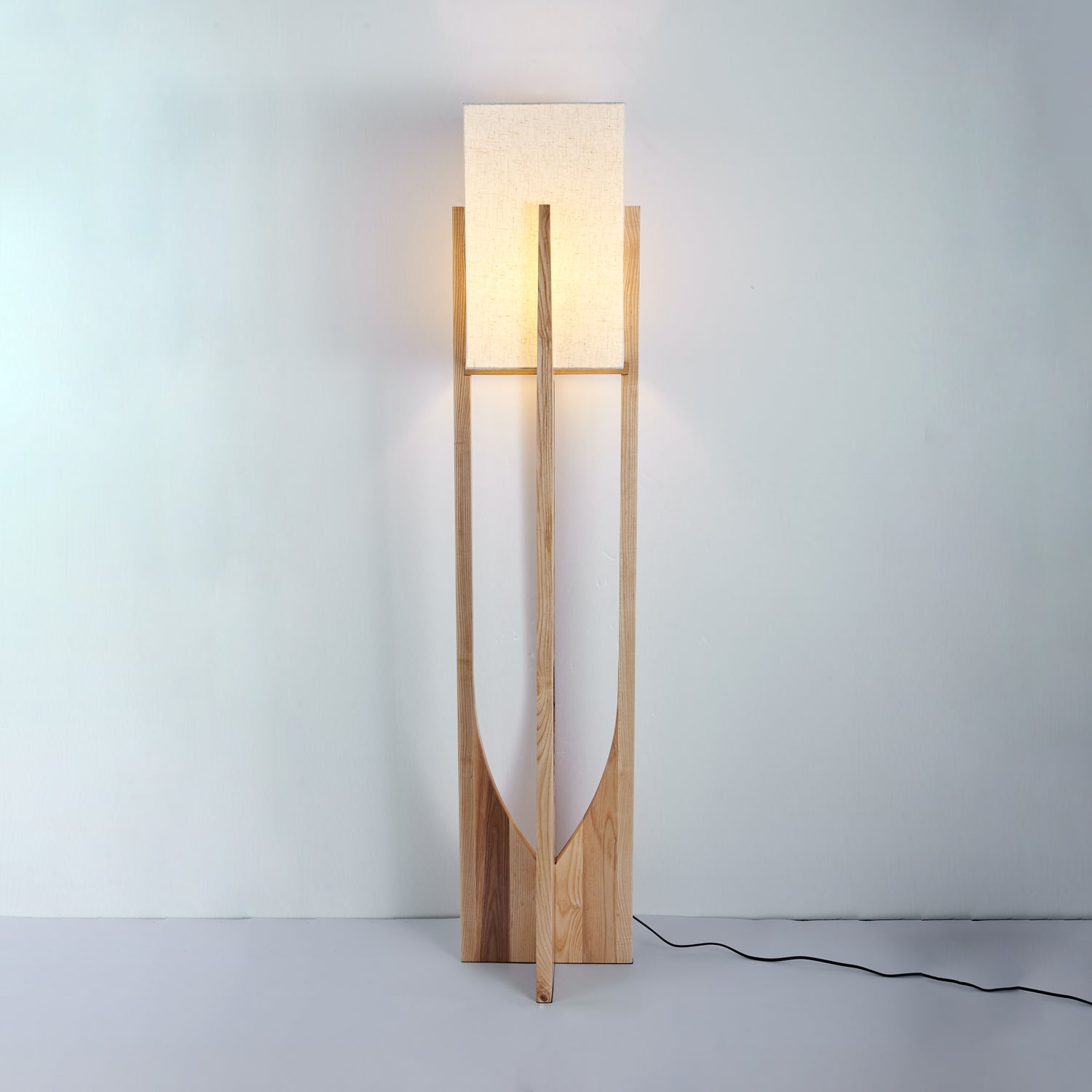 Syleia Floor Lamp Wood Modern