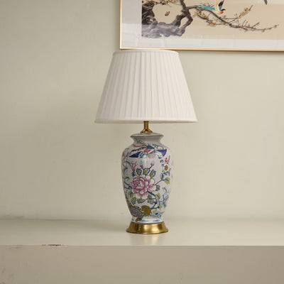 Famille Rose Ceramic Table Lamp