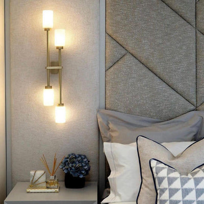 Lustra Wall Lamp Cylinder Glass Linear - Neutral Decor