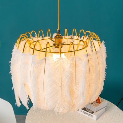 Imarisra Postmodern Luxury Feather Pendant Lamp