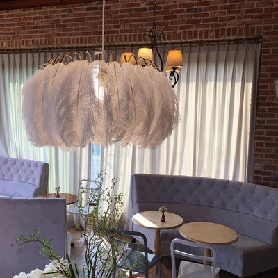 Imarisra Postmodern Luxury Feather Pendant Lamp