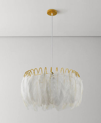 Imarisra Postmodern Luxury Feather Pendant Lamp