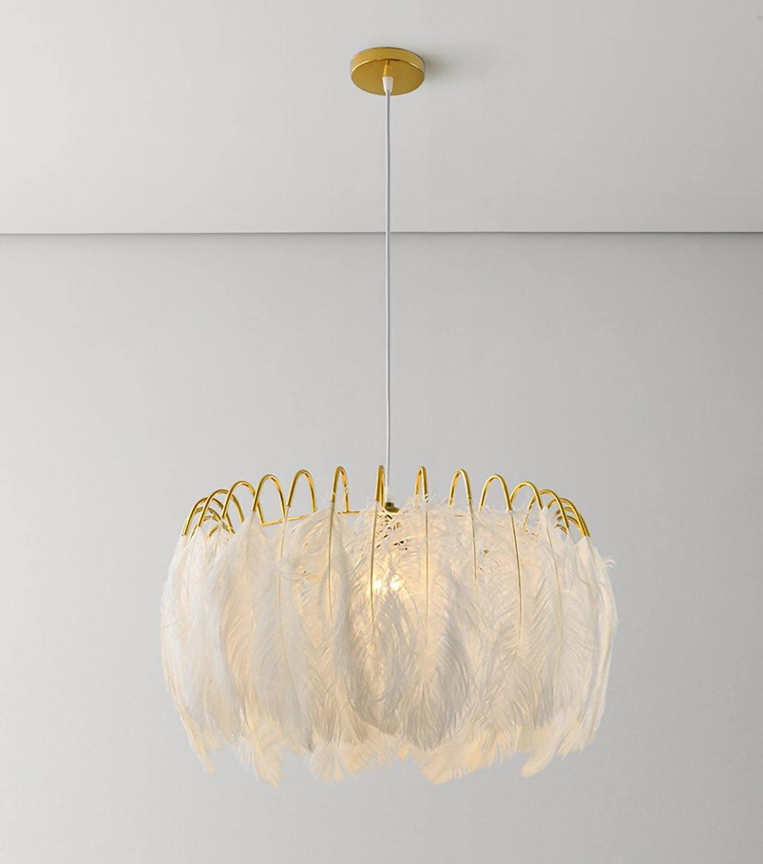 Imarisra Postmodern Luxury Feather Pendant Lamp