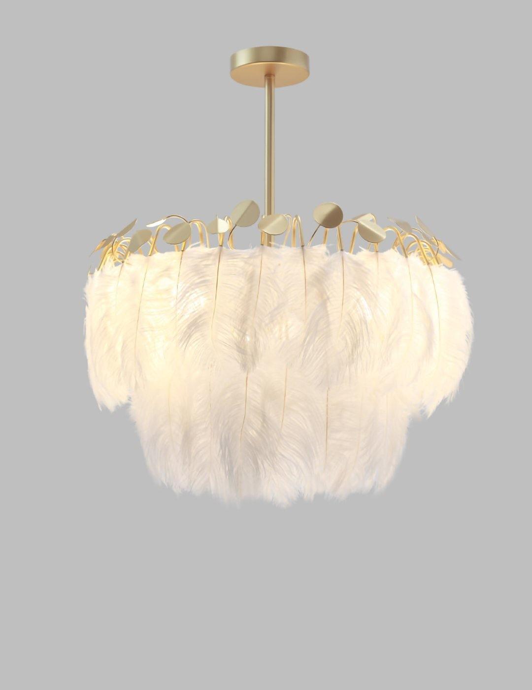 Imarisra Postmodern Luxury Feather Pendant Lamp