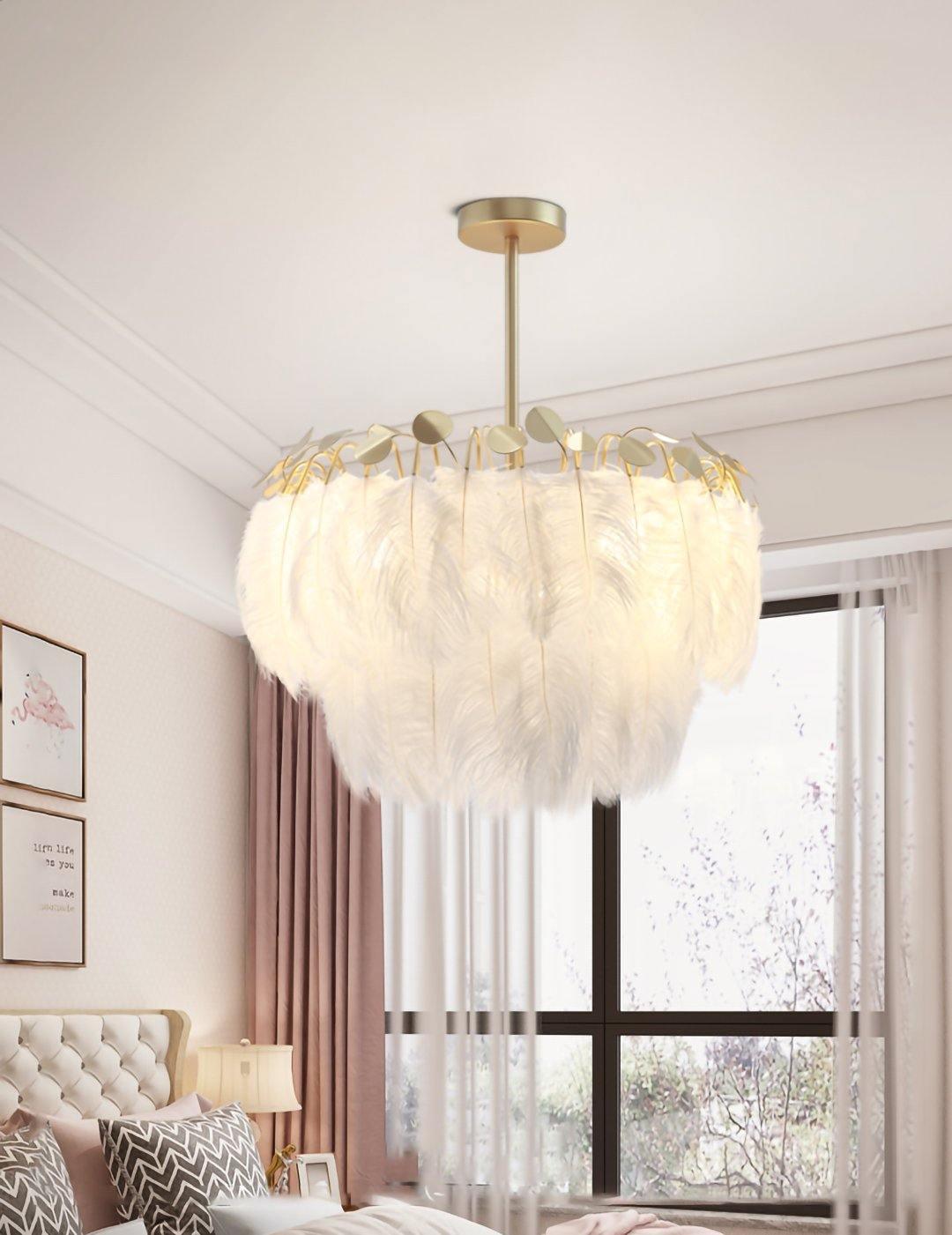 Imarisra Postmodern Luxury Feather Pendant Lamp