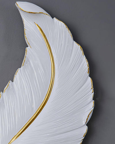 Arvess Individual Creativity Feather Resin Wall Lamp