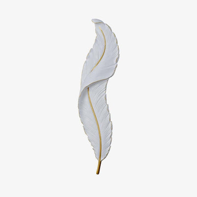 Arvess Individual Creativity Feather Resin Wall Lamp
