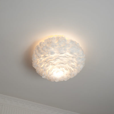 Zalore Premium Nordic Art Feathered Ceiling Lamp