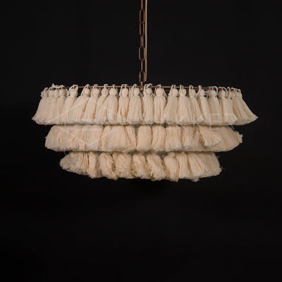 Arixo Chandelier Pink Bohemian Chic