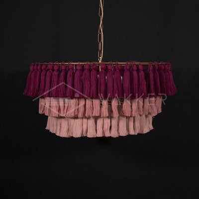 Arixo Chandelier Pink Bohemian Chic