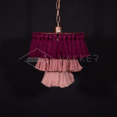 Arixo Chandelier Pink Bohemian Chic
