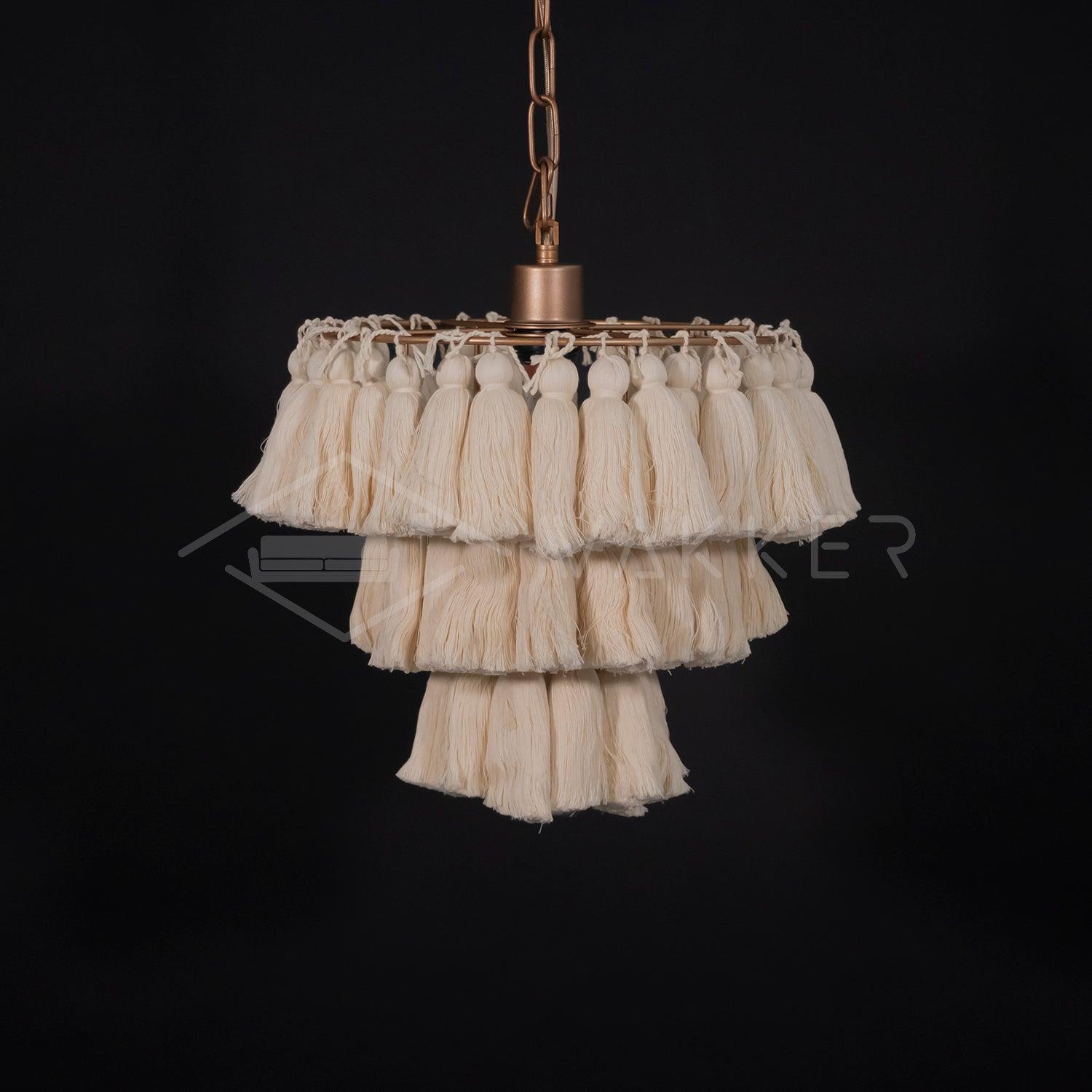 Arixo Chandelier Pink Bohemian Chic