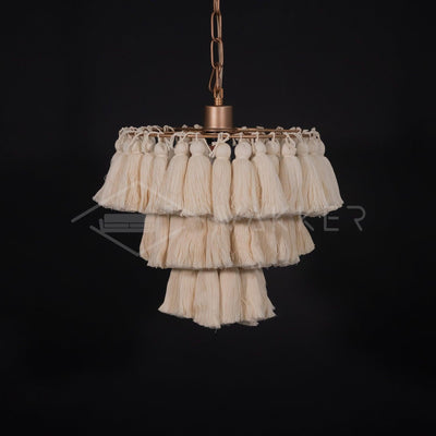 Arixo Chandelier Pink Bohemian Chic