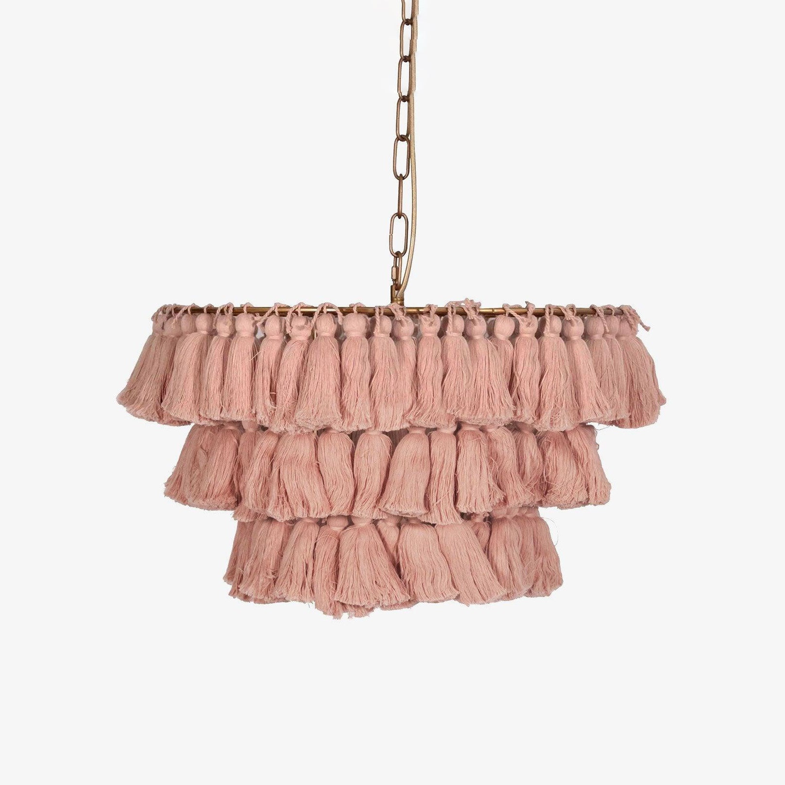 Arixo Chandelier Pink Bohemian Chic