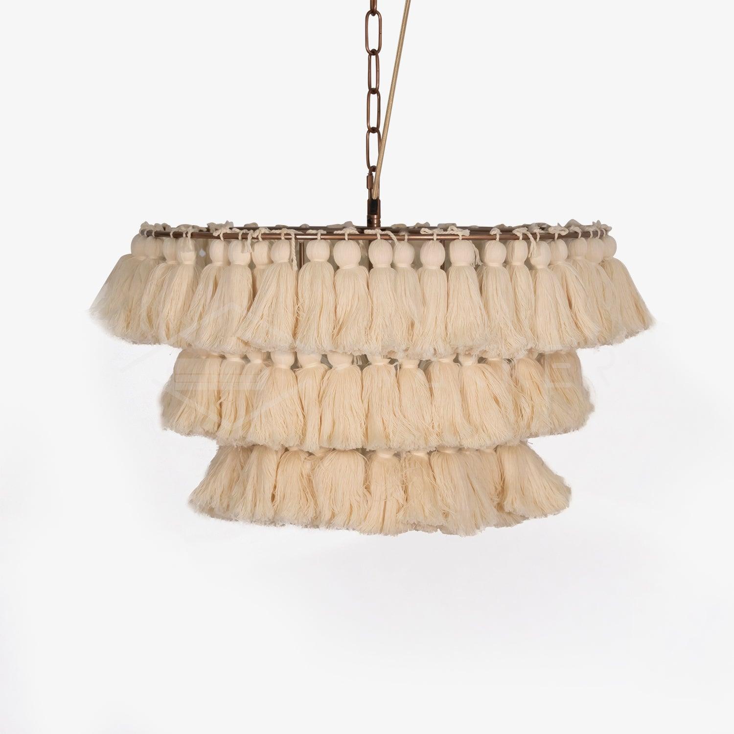 Arixo Chandelier Pink Bohemian Chic