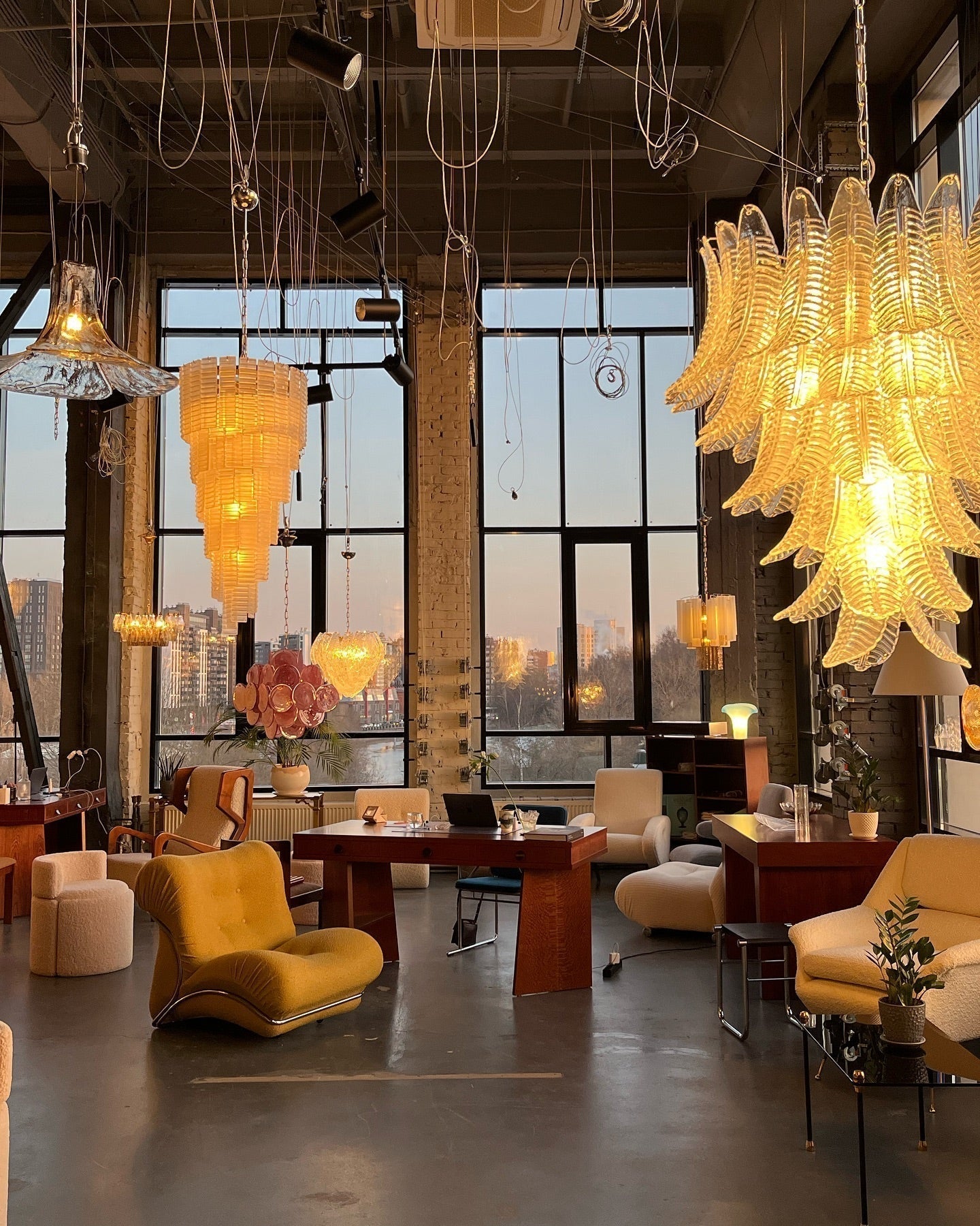 Amberina Chandelier