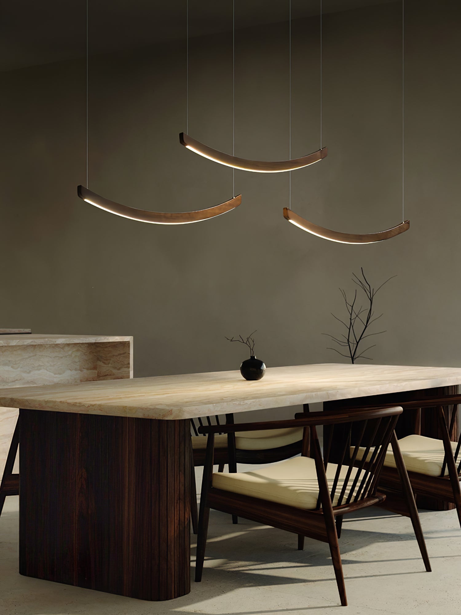 Sororelle Crescent Pendant Lamp