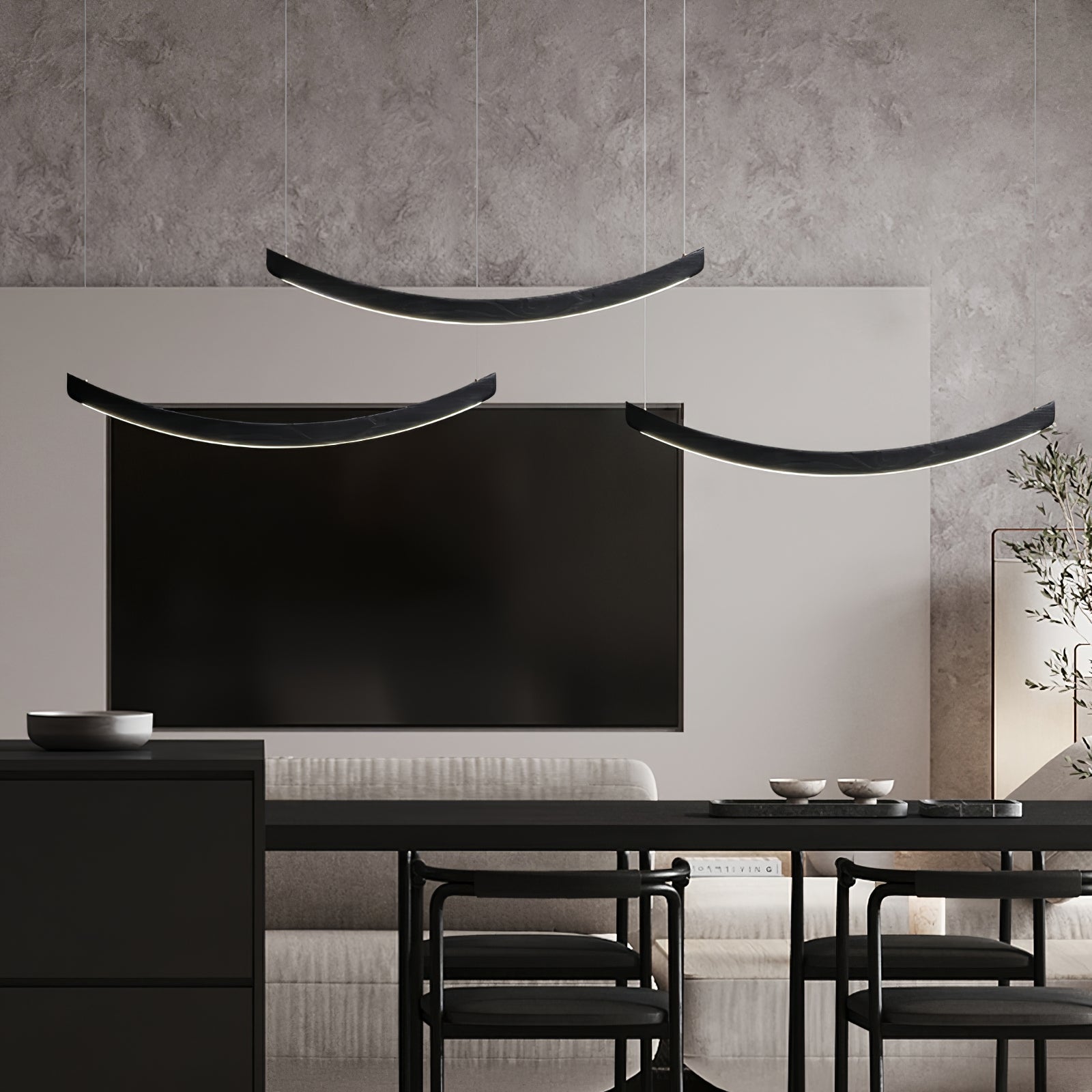 Sororelle Crescent Pendant Lamp