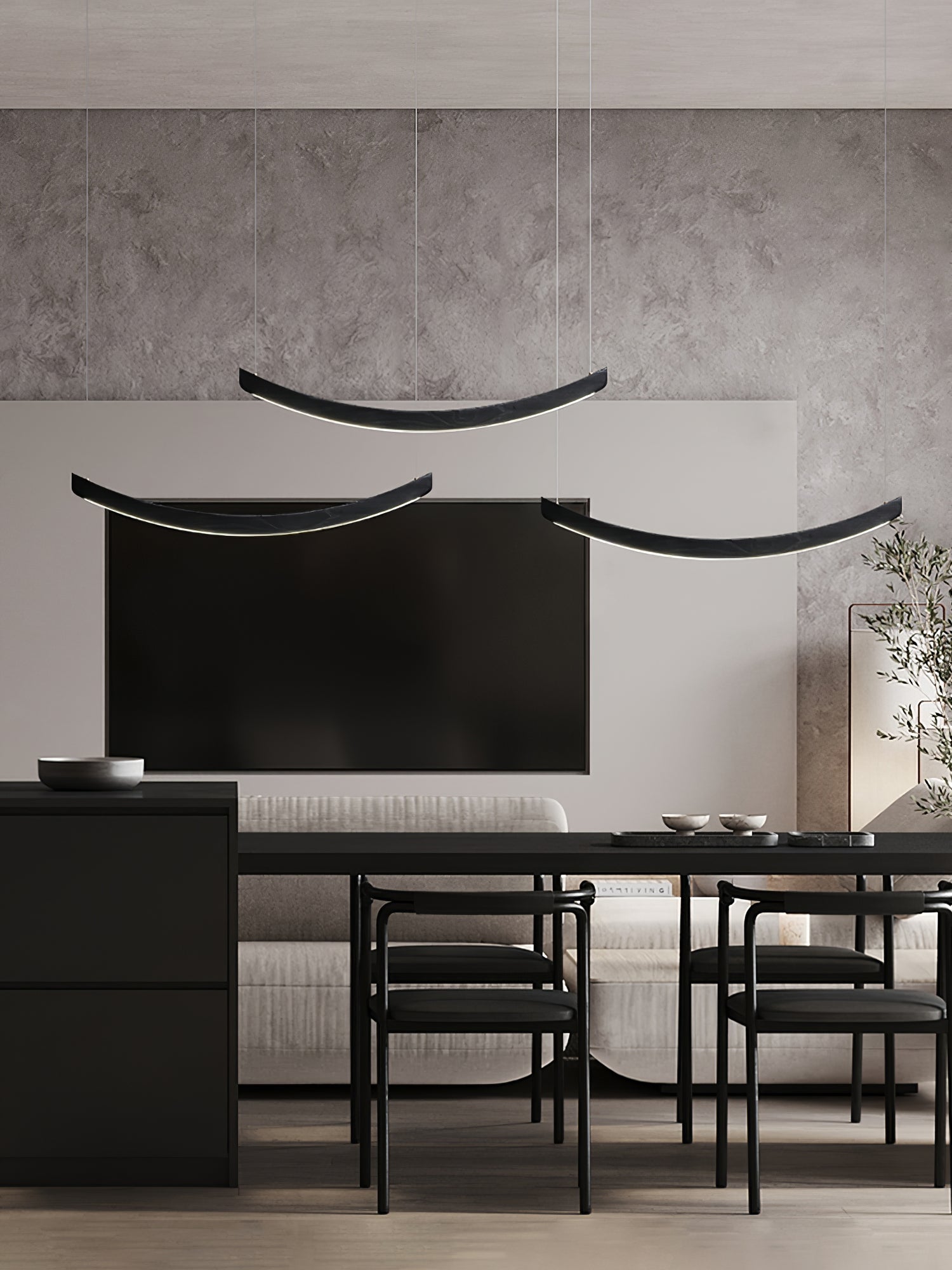 Sororelle Crescent Pendant Lamp