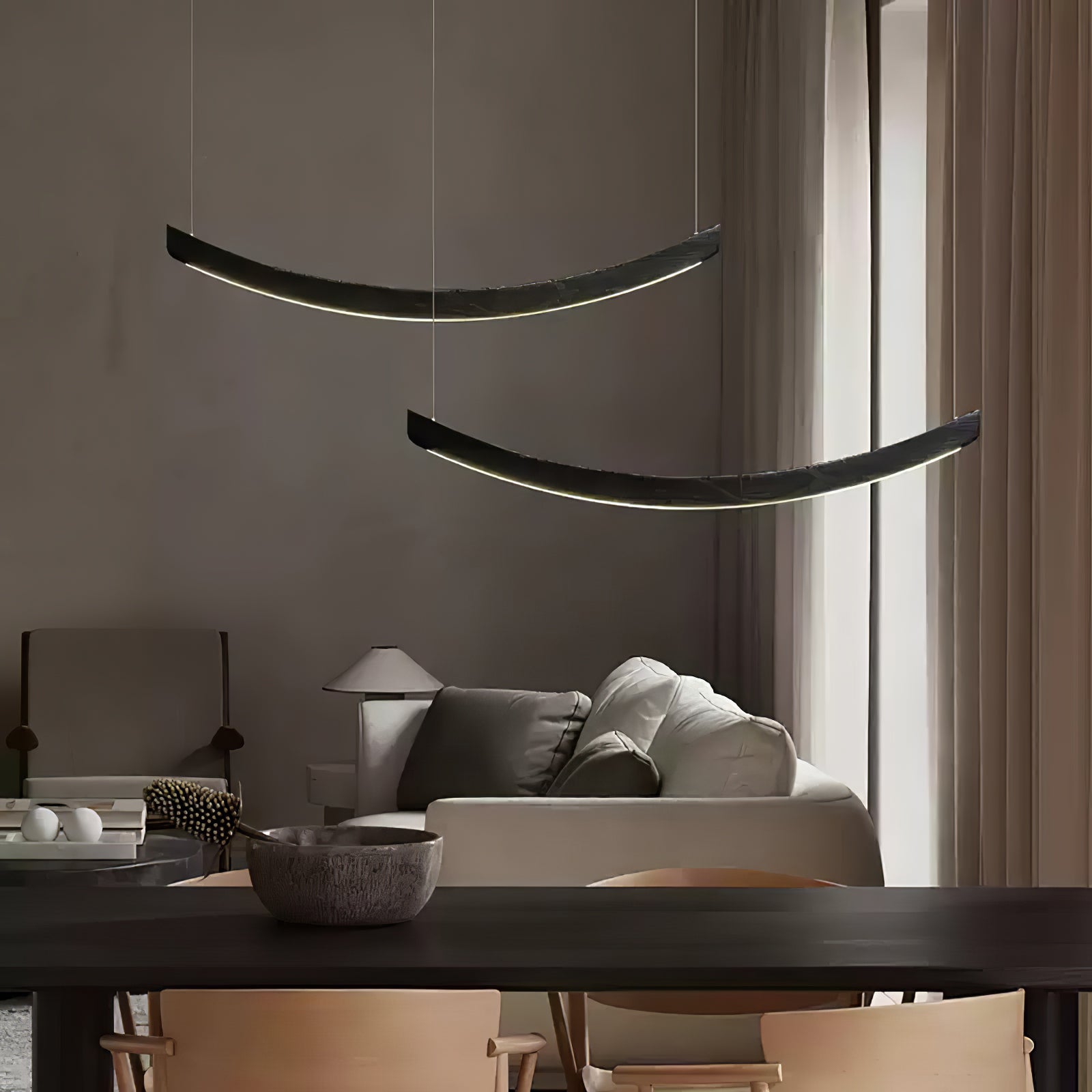 Sororelle Crescent Pendant Lamp