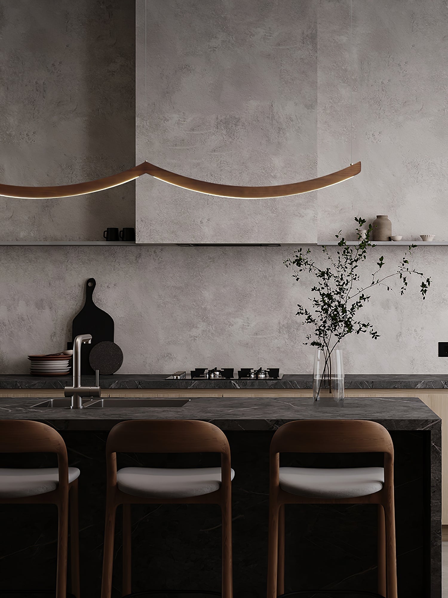 Sororelle Crescent Pendant Lamp