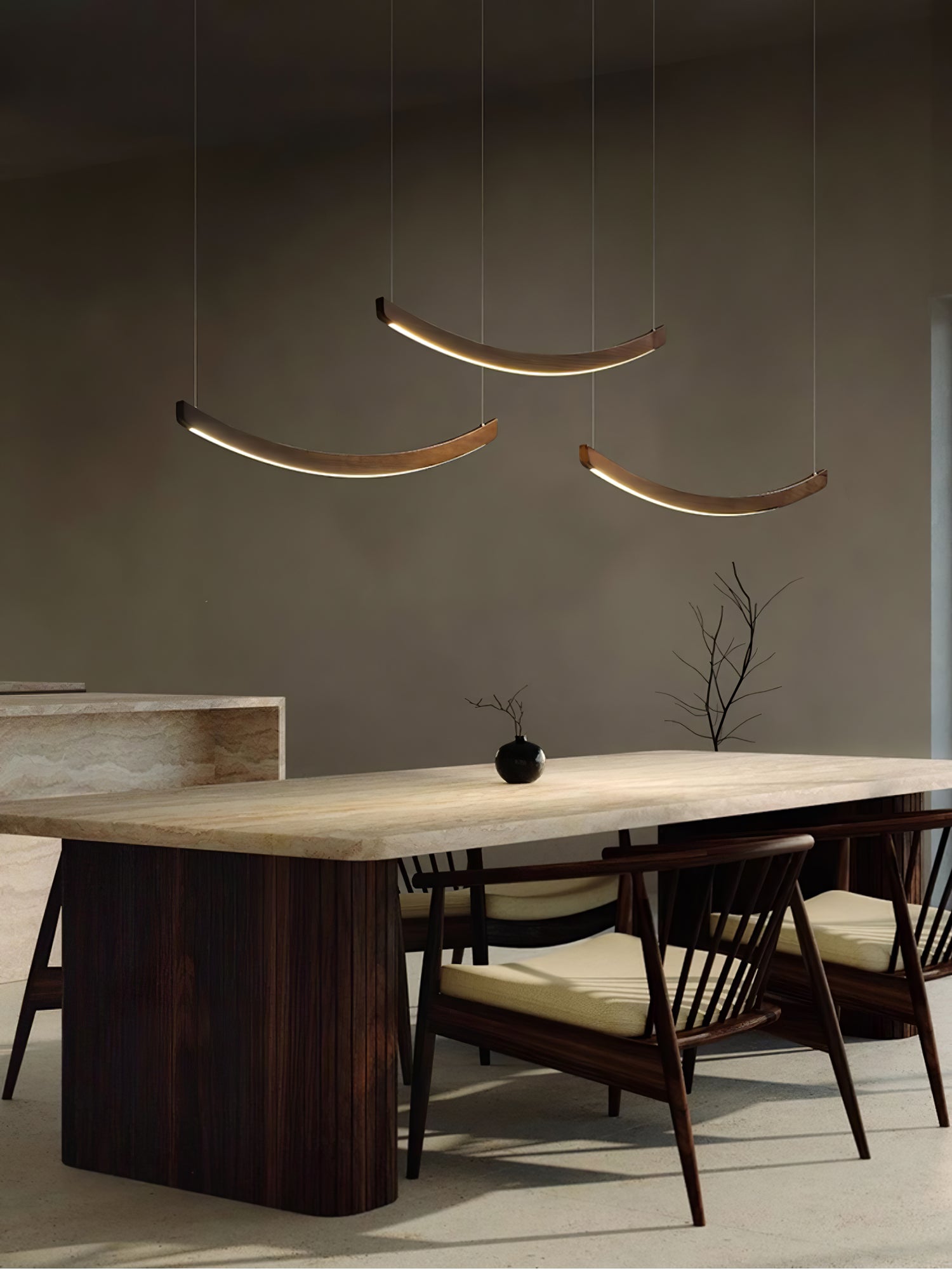 Sororelle Crescent Pendant Lamp