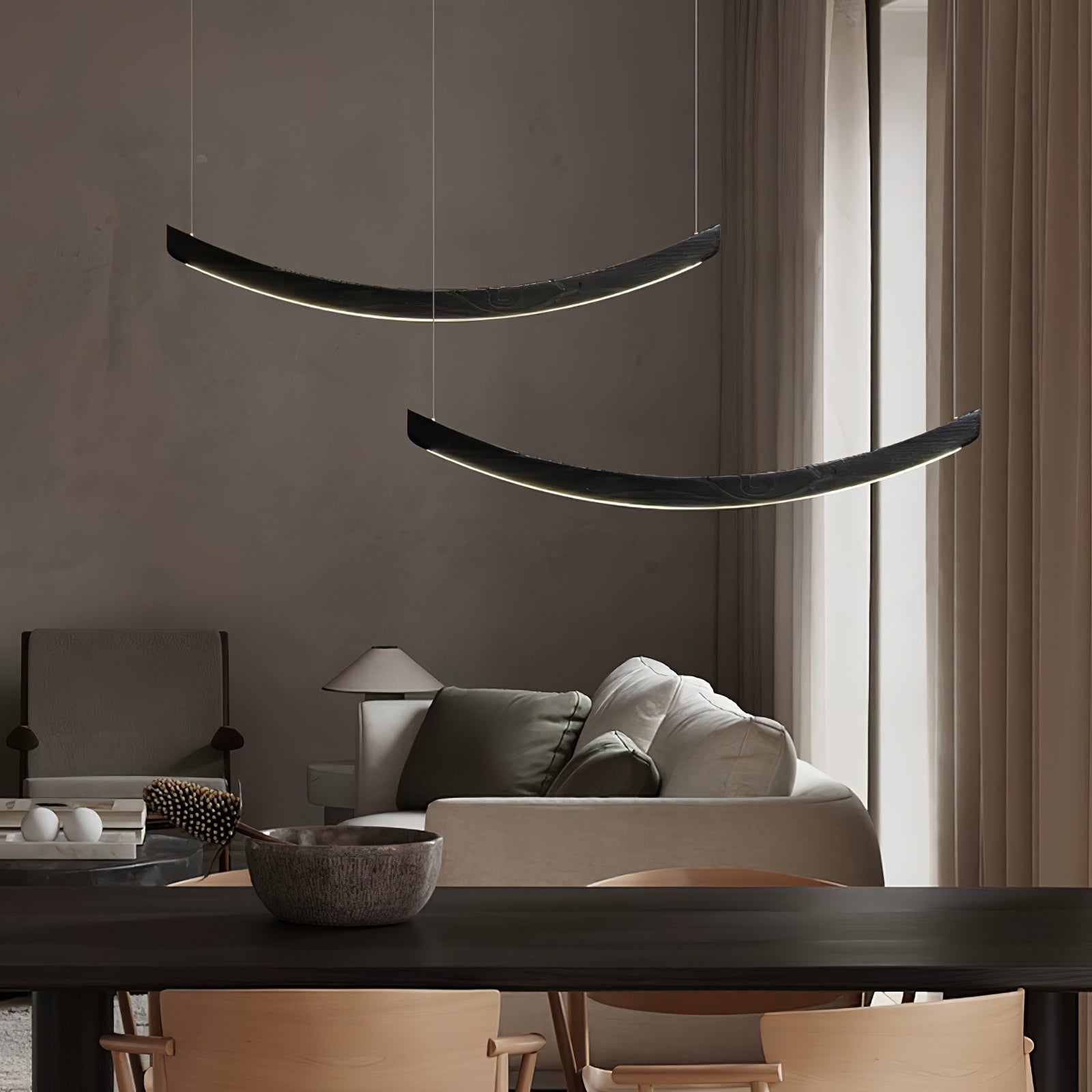 Sororelle Crescent Pendant Lamp