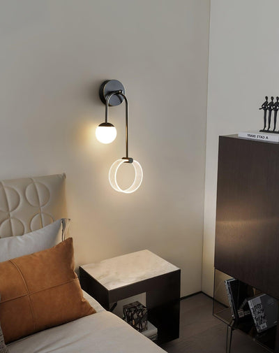 Warren Modern Minimalist LED Brass Wall Light