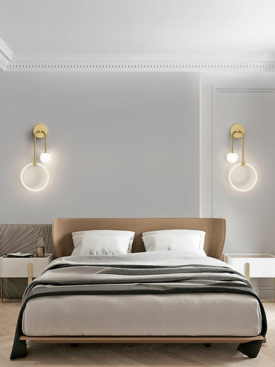 Warren Modern Minimalist LED Brass Wall Light