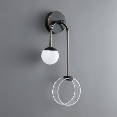 Warren Modern Minimalist LED Brass Wall Light