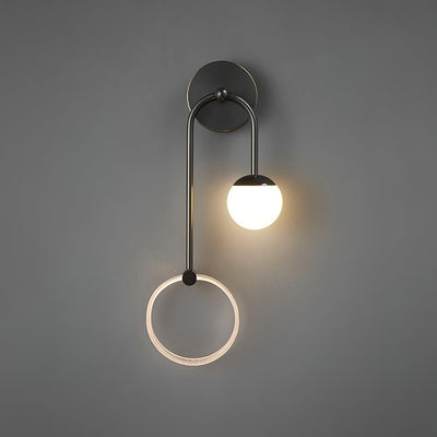 Warren Modern Minimalist LED Brass Wall Light