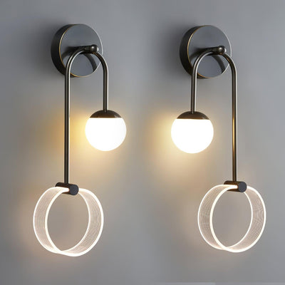 Warren Modern Minimalist LED Brass Wall Light