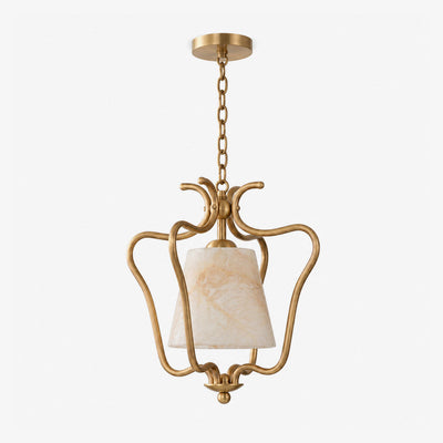 Pembermere Alabaster Lantern Pendant Lamp