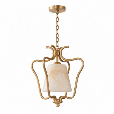 Pembermere Alabaster Lantern Pendant Lamp
