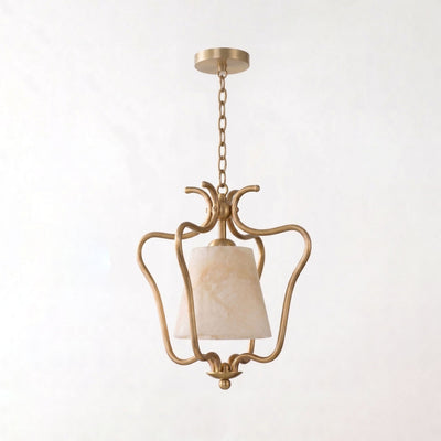 Pembermere Alabaster Lantern Pendant Lamp