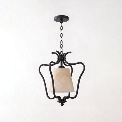 Pembermere Alabaster Lantern Pendant Lamp